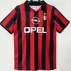 0910 Camiseta AC Milan Local Visitante Kaka Beckham Pirlo Manga Corta Manga Larga Uniforme de Fútbol Retro
