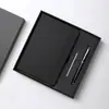 Caja de Regalo con Cuaderno de Espiral para Reuniones de Oficina de Negocios, Bloc de Notas A5 con Logo Personalizable, Recuerdo de Evento