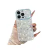 Funda con lazo de estampado floral en color de contraste, adecuada para Apple 17PROMAX, funda de teléfono fresca y juvenil para iPhone18, funda suave
