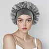 Al por mayor moda transfronteriza para damas gorra de ala ancha alta elasticidad gorra de baño salón ducha europea y americana gorra de cuidado del cabello de poliéster de lujo ligero