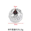 Contas de Floco de Neve de Aço Inoxidável Contas com Furo Passante Acessórios para Joias DIY Contas para Miçangas Colar Pulseira Contas Soltas da Moda Contas Espaçadoras Acessórios