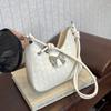 Bolso de moda para mujer, estilo coreano, de verano 2024, de alta gama, tejido, bandolera informal.