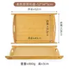 Bandeja rectangular de bambú y madera para servir, plato para salsas, plato para barbacoa, tapete de papel de aceite, uso comercial y doméstico, plato con doble oreja
