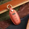 Funda de Llave Personalizada Adecuada para 19 Audi Cuero Genuino Hecha a Mano Bolsa de Llave de Coche de Gama Alta Llavero Hecho a Mano