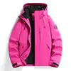 26188 Chaqueta Fina de Exterior de una Sola Capa con Capucha Dopamina Impermeable Chaqueta Cortavientos de una Sola Capa para Mujer Ropa de Montañismo