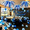 Set de decoración para el primer cumpleaños de un niño de 3 años, globos para escena, fondo para fotos, fiesta de ambiente