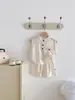 Conjunto de Verano Estilo Coreano para Bebés Niños, Conjunto de Dos Piezas con Top sin Mangas y Pantalones, Traje Casual Delgado para Niños, Ropa para el Hogar para Niños Pequeños y Niños Pequeños