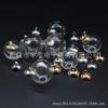 Gema del Tiempo Cúpula de Cristal Bola de Cristal Joyería Hecha a Mano DIY Accesorios para Joyería Agujero Único Hueco Accesorios para Joyería