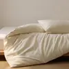 2026 Nueva Funda de Edredón de una Pieza Cepillada de Algodón de Fibra Larga de Color Sólido, Ropa de Cama Cómoda y Suave para Otoño e Invierno