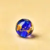 Lámina de oro, ceniza de incienso y cuentas sueltas de vidrio para pulseras, pendientes DIY y materiales de abalorios hechos a mano en cinco colores para el año zodiacal