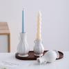 Suporte de Velas Decorativo Cerâmica Simples Retrô Nórdico para Mesa Sala de Estar Decoração de Entrada Adereços de Sensação de Alto Padrão