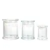 Taza de Vidrio Personalizada para Velas Suministro Procesable Frasco de Vidrio para Velas Transparente Simple Diseño Creativo Portavelas de Vidrio para Aromaterapia