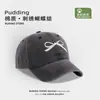Gorra de Pato Estilo Coreano para Primavera y Otoño, Mezclilla Lavada con Lazo, Elegante Parte Superior Suave para Exteriores, Protección Solar, Gorra de Béisbol