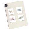 70 nuevas pegatinas de frases cortas de sanación escritas a mano ins simples creativas decoración de texto cálido para iPad cuenta manual