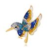 Broche de aleación con forma de rama de pájaro y flor, estilo europeo y americano, nuevo y a la moda, con diseño de animal salvaje, disponible al por mayor.