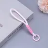 Llavero con Cordón para Teléfono Bloque de Color, Cordón Trenzado Nudoso Bloque de Color, Colgante Antiperdida para Botella de Agua, Cuerda para Llavero al por Mayor