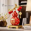 Nuevo Adorno de Calabaza Estilo Chino para Atraer Riqueza y Proteger el Hogar, Adecuado para Sala de Estar, Entrada, Estante de Exhibición y Decoración de Sala de Té