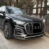 Aplicable a Audi Q5 SQ5 FY Versión Sline Sport Tardía 2020-2024 Labio Frontal Integrado Divisor Frontal Modificación