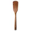 Espátula de madeira maciça de teca com cabo longo, espátula de madeira de acácia antiaderente para uso doméstico, utensílio de cozinha.