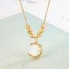 Colar Coelho da Lua Feminino 2022 Nova Moda Elegante Luxo Leve Commuter Nicho Corrente para Clavícula Feminina