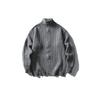 Cárdigan de Punto Neo-ismo Estilo Japonés Retro Cuello Alto con Cremallera Media Ajustado para Hombre y Mujer Punto de Otoño e Invierno Pareja My2538
