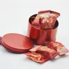 Lata redonda de hojalata para dulces Caja de hierro para empaque de dulces de chocolate Lata de hierro Caja de hierro para galletas dulces de galleta Caja de hierro