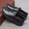 Zapatos Casuales de Cuero para Hombre con Suela Suave y Superficie Suave, Zapatilla Antideslizante, Estilo Coreano, Combinan con Todo, Resistentes al Desgaste, Zapatos de Trabajo, Novedad Otoño e Invierno 2023