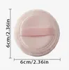Esponja Redonda de Algodón Puro para Polvos Fijadores de Venta Caliente Transfronteriza, Esponja Cushion Fina que No Absorbe el Polvo, Esponja de Terciopelo, Herramienta de Belleza