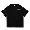 Explosões Transfronteiriças Camiseta de Algodão Pesado Masculina Estilo Hong Kong Solta Tamanho Grande Manga Curta Simples Camiseta Básica para Casais