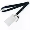 Comercio exterior transfronterizo impermeable transparente suave PVC vertical ID certificado insignia tarjeta juego tarjeta funda etiqueta en stock al por mayor