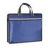 Bolsa de archivo portátil para negocios gran capacidad tela Oxford bolsa de archivo de información de oficina maletín simple impresión de logotipo