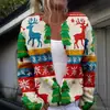 Nuevo cárdigan suéter navideño floral transfronterizo europeo y americano para Amazon, AliExpress y tiendas independientes, versátil y elegante