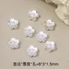 Contas Espaçadoras Flor de Montanha Trevo de Quatro Folhas Cor Prata Espessa Conserva de Cor Espaçador de Contas Feito à Mão Espaçador de Contas Pulseira Colar DIY Acessórios de Joias Soltos