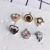 Accesorios para joyería DIY al por mayor dulce fresco viento derritiendo amor Colgante de Stars Hollow collar pendientes Colgante de joyería