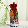 Nuevos Suministros para Fiesta de Navidad Decoraciones Navideñas Bolsa para Vino Tinto de Viejo Calcomanías Navideñas Set Decorativo para Botella de Vino