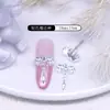 Estilo Retrô Liga Liga Corvo Coração Joias para Unhas Halloween Escuro Punk Acessórios para Unhas Decoração de Laço de Metal