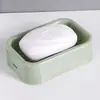 Porta-sabonete de camada dupla com drenagem, caixa de sabonete criativa para banheiro sem furar, prateleira de armazenamento para banheiro, porta-sabonete de camada dupla com ventosa