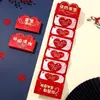 Nuevo Creativo Día de San Valentín Sobre Rojo Plegable Personalizado Romántico Bolso de Sobre Rojo Gran Capacidad Ritual Rojo Sobre Listo para la Venta