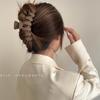 Pinza Coreana Ins Minimalista de Tiburón para la Parte Posterior de la Cabeza, Accesorio para el Cabello Versátil y Elegante para Mujeres, Pinza Mate con Garra Estilo Ins