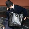 Bolsa de compras tejida portátil con logotipo imprimible, película de plástico, bolsa de regalo para publicidad corporativa, bolsa tejida con impresión a color de PP