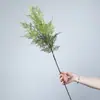 Arranjo Estilo Floresta Inspirado em Zen com Samambaias Artificiais e Plantas Folha Persa, Decoração de Parede com Plantas Artificiais para Interior, Samambaia Aspargo Artificial