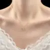 Colar Original Gelo Picado Trevo Prata de Lei S925 para Mulheres, Corrente Clavícula de Luxo Leve Nicho, Atacado para Transmissão ao Vivo