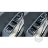 Adequado para Kia Stinger fibra de carbono real moldura do botão do vidro elétrico adesivos decorativos acessórios de modificação interior do carro