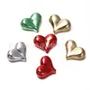 Galvanizado Plata agujero recto amor melocotón joyería cuentas sueltas perla melocotón cadena de teléfono móvil colgante de coche lazo material de cuentas