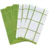 Venta al por mayor de fábrica Cuadrado de algodón puro para fregar platos Trapo a cuadros Toalla de limpieza Suave Absorbente Resistente al color Transfronterizo Una pieza Dropshipping