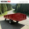 Remolque de transferencia logística con plato giratorio y barandillas, carretón de remolque para transferencia interna de fábrica, vehículo de transporte internacional de materiales