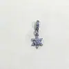 Alta retención de color diy accesorios de cristal colgante de copo de nieve cadena pulsera deslizante de terraplén de mariposa collar accesorios de cuerda hechos a mano