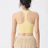 Sujetador Deportivo de Yoga para Mujer a Prueba de Impactos para Correr Reafirmante Top de Fitness con Almohadillas en el Pecho Espalda Cruzada Hermoso Espalda con Tirantes Chaleco