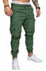 Nuevos pantalones deportivos casuales para hombre con cordón elástico, holgados, con entrepierna abierta