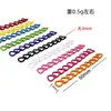 En Stock Venta al por mayor Cadena de Cola Pintada Colorida de 5 cm Accesorios para Joyería DIY Collar Pulsera Llavero Cadena Ajustable Materiales